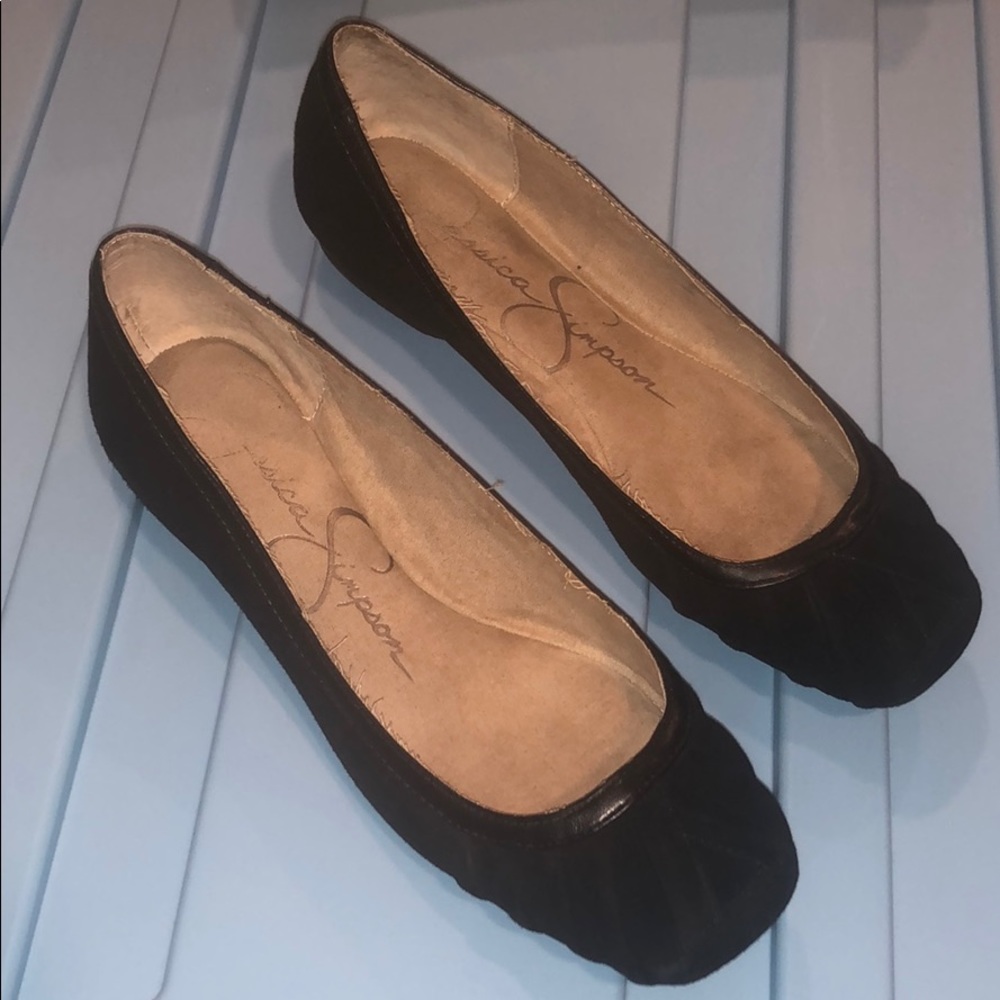 JESSICA SIMPSON ballet flats, black